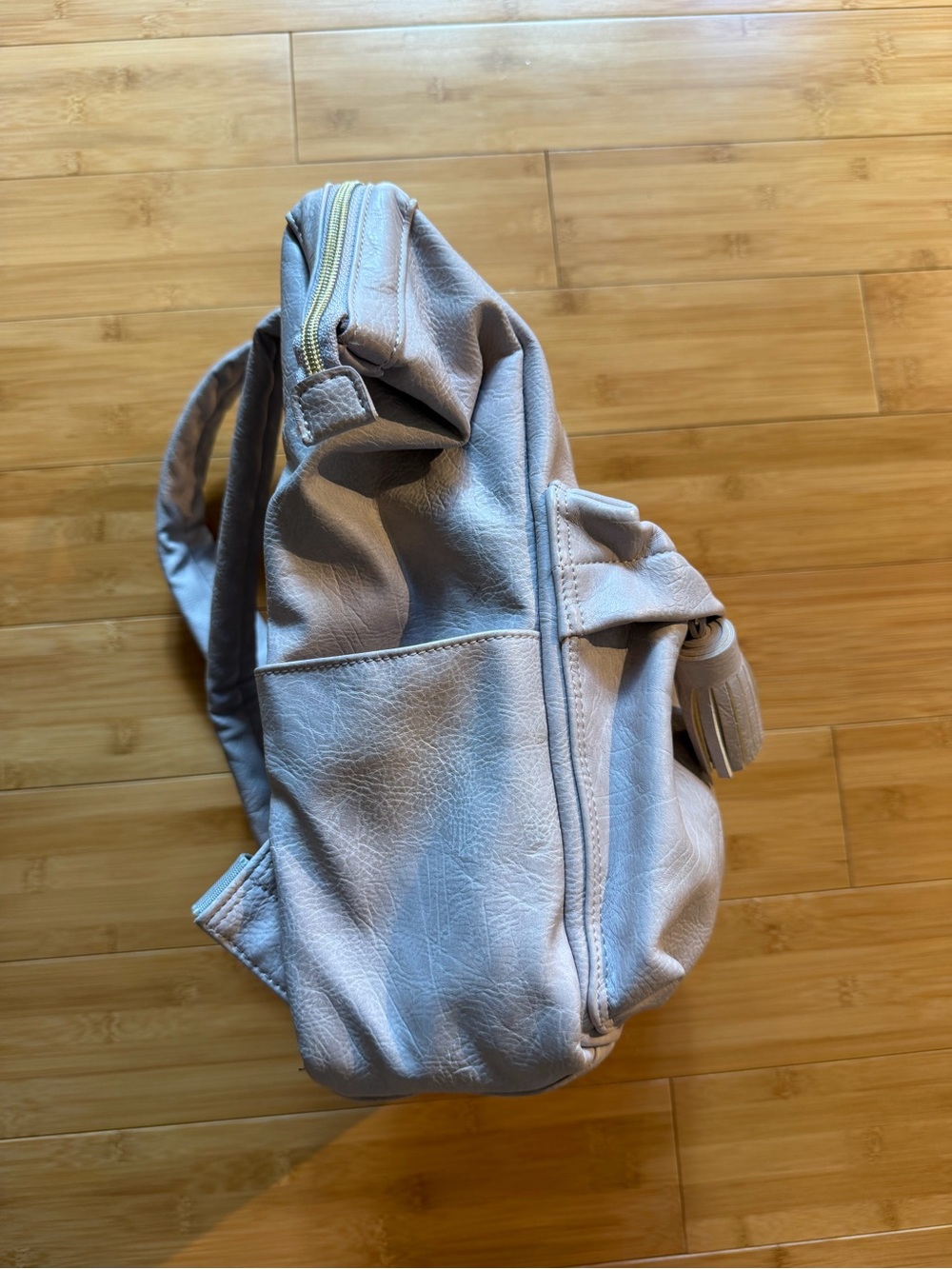 Monopoly Cratte Mini Leather Backpack – Gray Lavender - Picture 9 of 14
